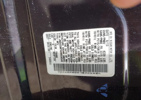 2013 Nissan Rogue S z USA, uszkodzony, nr VIN JN8AS5MT9DW554595